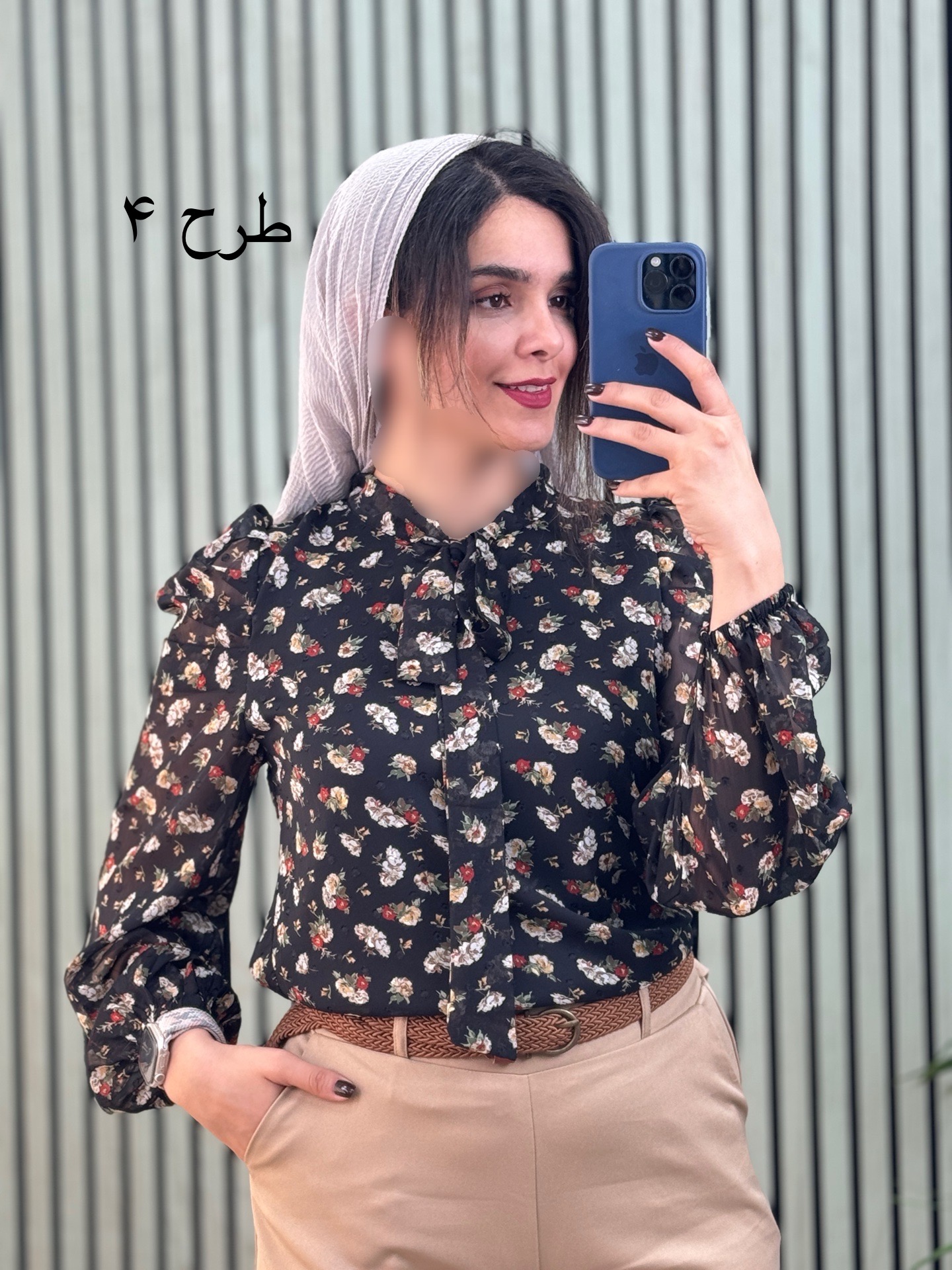 شومیز-یقه-کرواتی-(-دارای-ایراد-جزئی-)