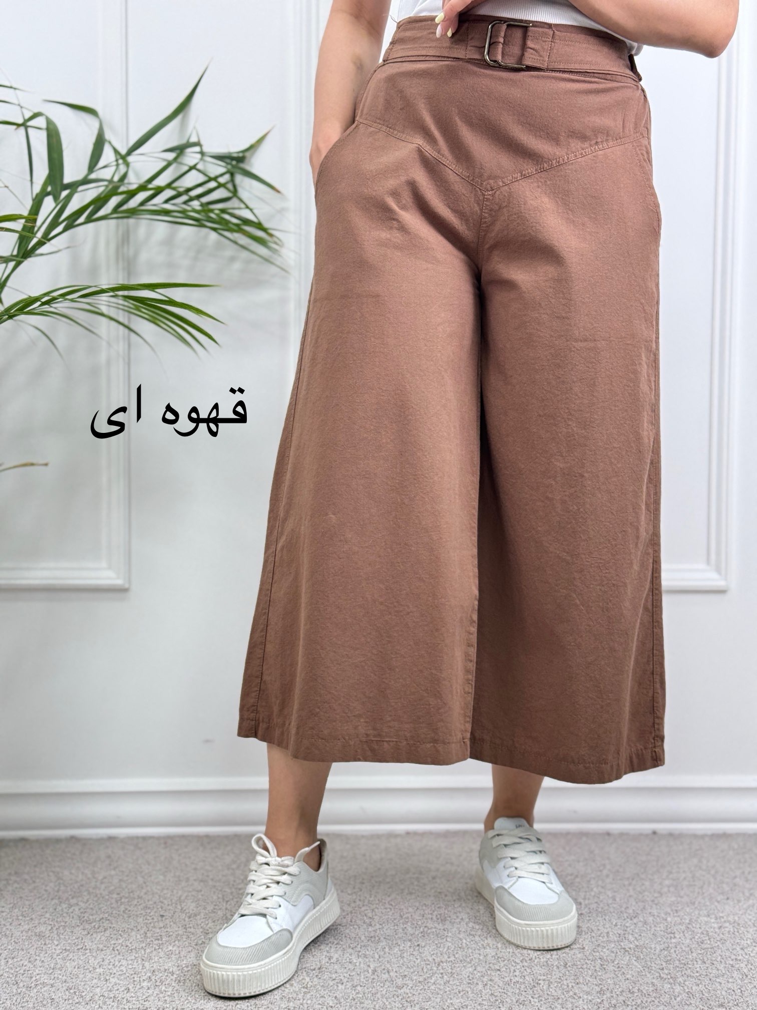شلوار-لینن-واید-لگ-(-دارای-ایراد-جزئی-)