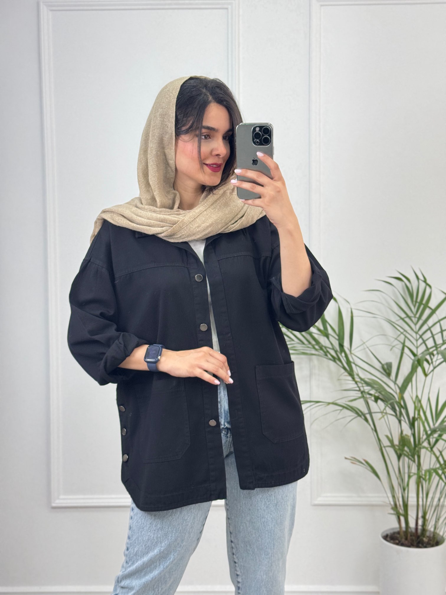 مانتو-کتان-جیب-پایین-آرنیکا