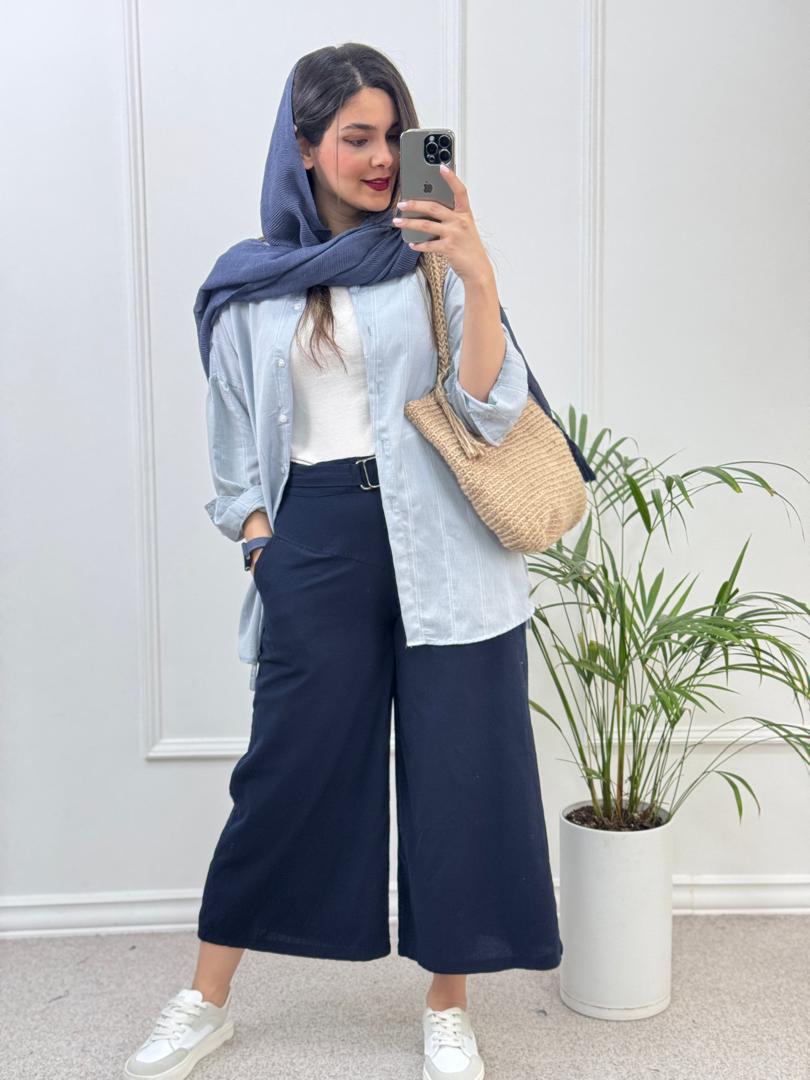 مانتو-شومیزی-راه-راه-دل-آرا-(-دارای-ایراد-جزئی-)